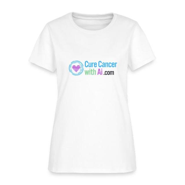 Cure Cancer with AI custom t-shirt with logo